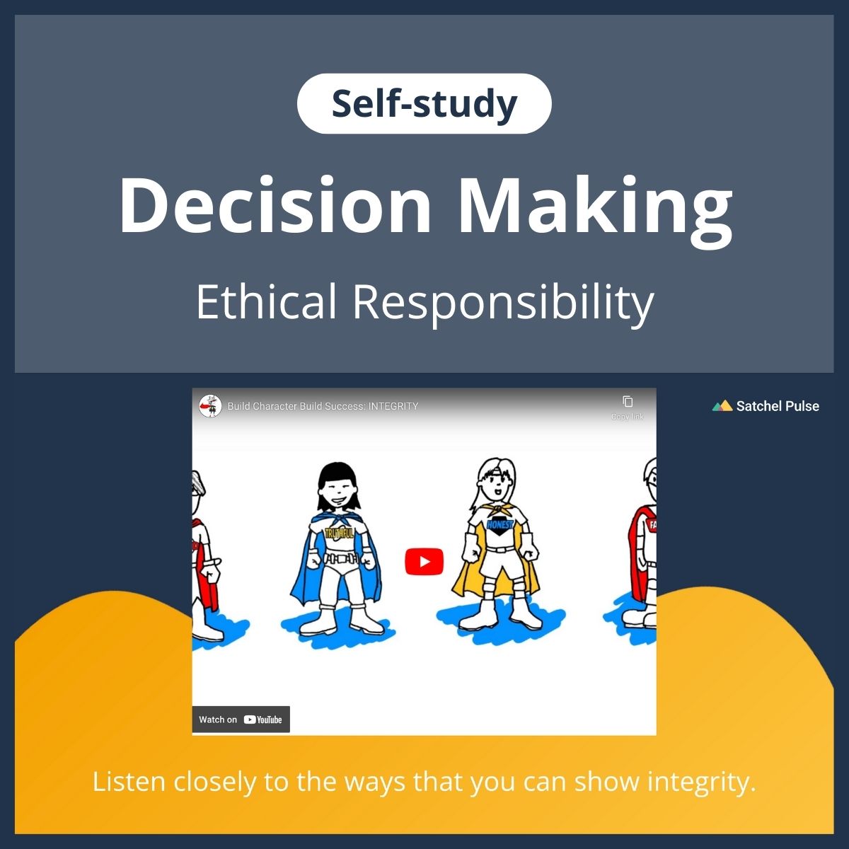 SEL self-study focusing on Ethical Responsibility to use in your classroom as one of your SEL activities for Responsible Decision-Making