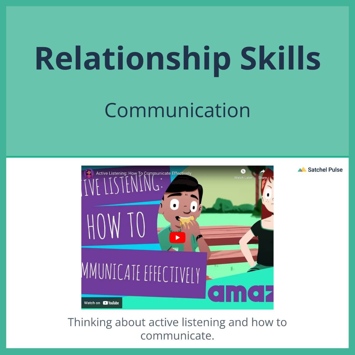 SEL Lesson focusing on Communication to use in your classroom as one of your SEL activities for Relationship Skills