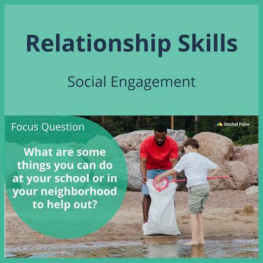 SEL Lesson focusing on Social Engagement to use in your classroom as one of your SEL activities for Relationship Skills