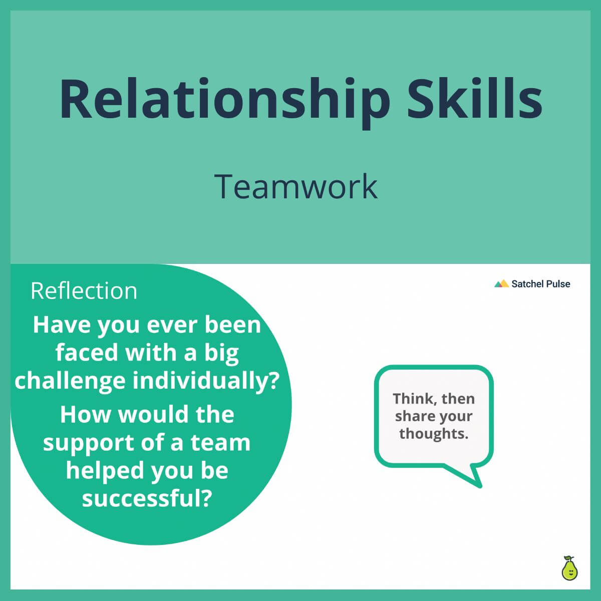 SEL Lesson focusing on Team Work to use in your classroom as one of your SEL activities for Relationship Skills