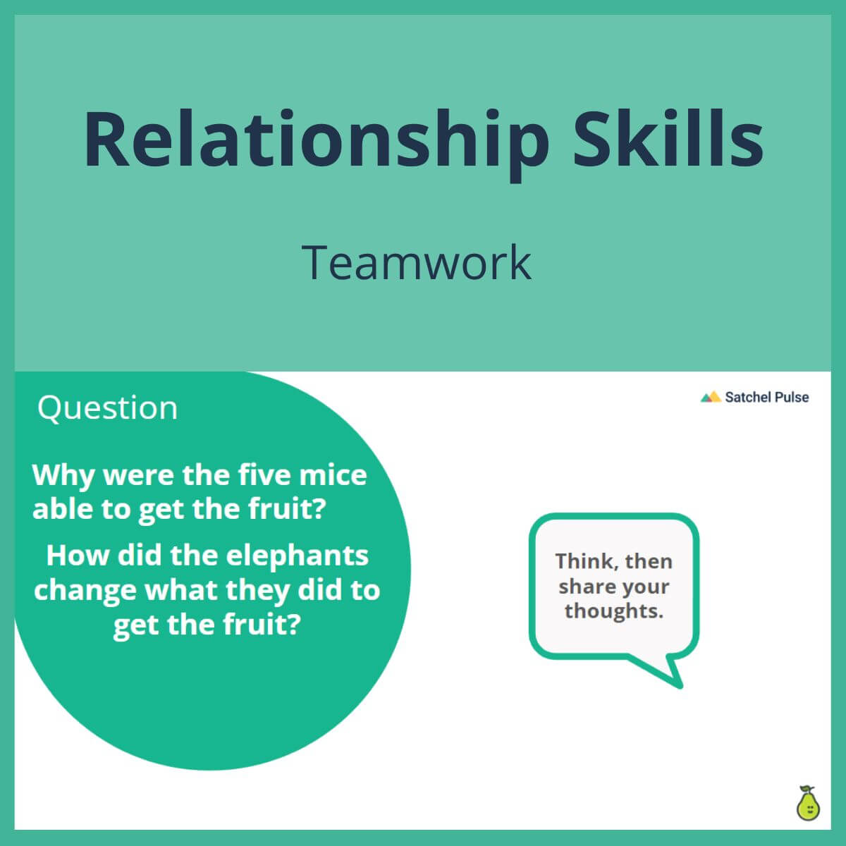 SEL Lesson focusing on Team Work to use in your classroom as one of your SEL activities for Relationship Skills