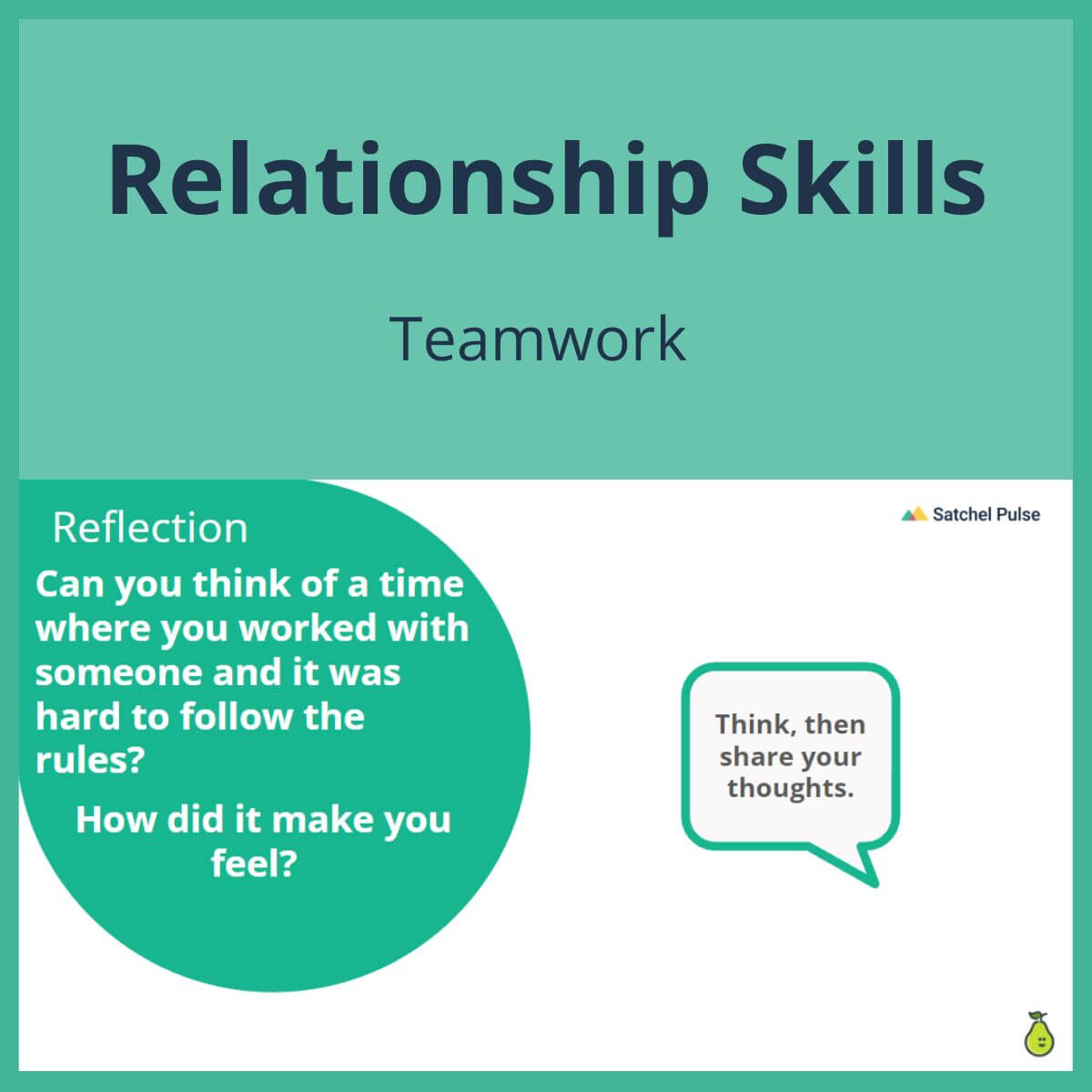 SEL Lesson focusing on Team Work to use in your classroom as one of your SEL activities for Relationship Skills