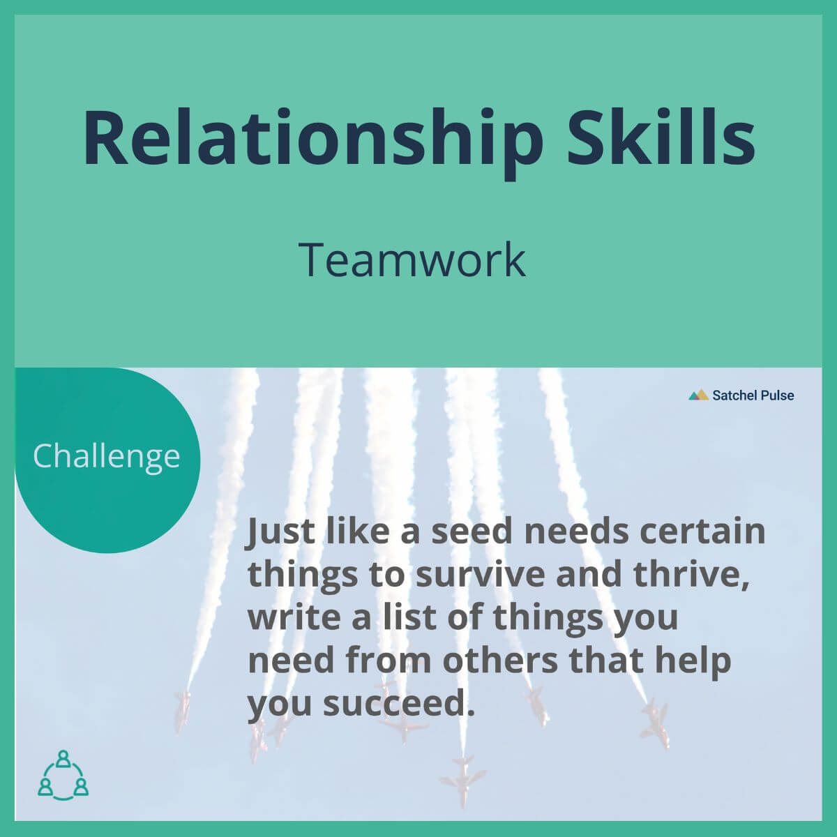 SEL Lesson focusing on Team Work to use in your classroom as one of your SEL activities for Relationship Skills