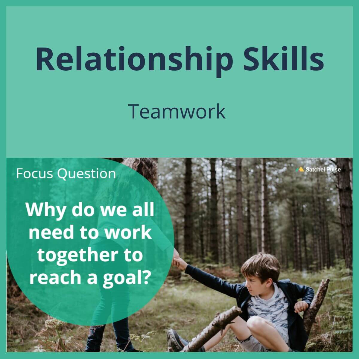 SEL Lesson focusing on Team Work to use in your classroom as one of your SEL activities for Relationship Skills