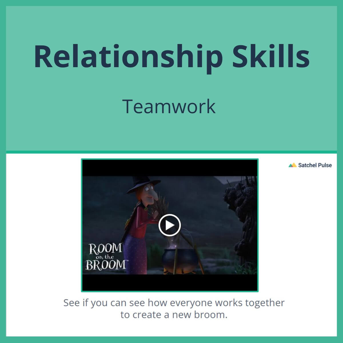 SEL Lesson focusing on Team Work to use in your classroom as one of your SEL activities for Relationship Skills