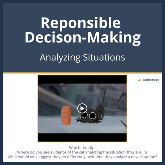 SEL Lesson focusing on Analyzing Situations to use in your classroom as one of your SEL activities for Responsible Decision-Making