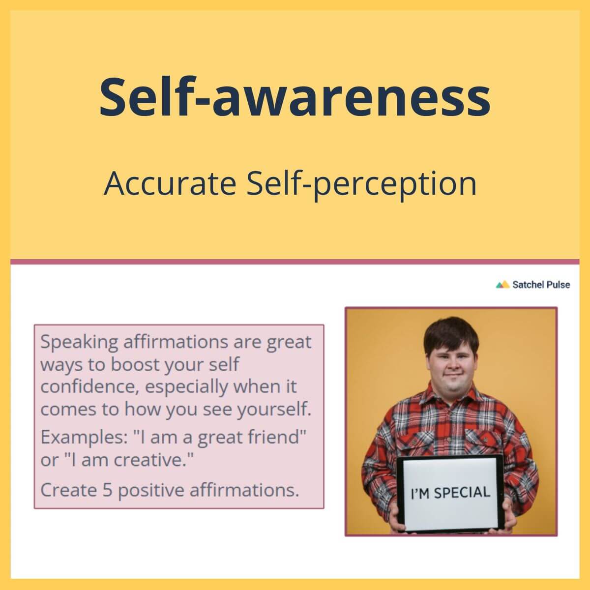 SEL Lesson focusing on Accurate Self-Perception to use in your classroom as one of your SEL activities for Self-Awareness