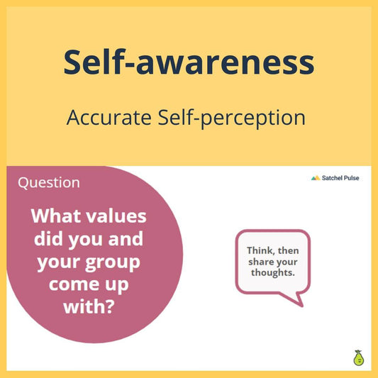 SEL Lesson focusing on Accurate Self-Perception to use in your classroom as one of your SEL activities for Self-Awareness