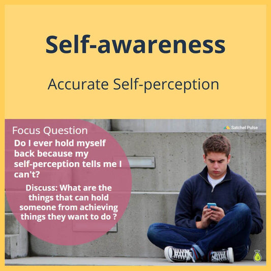 SEL Lesson focusing on Accurate Self-Perception to use in your classroom as one of your SEL activities for Self-Awareness