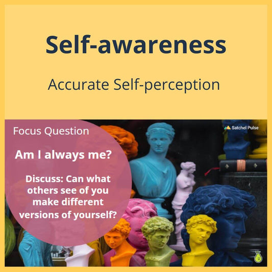 SEL Lesson focusing on Accurate Self-Perception to use in your classroom as one of your SEL activities for Self-Awareness