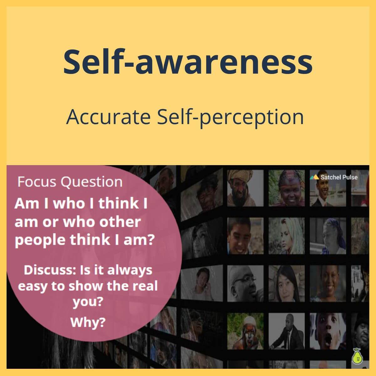 SEL Lesson focusing on Accurate Self-Perception to use in your classroom as one of your SEL activities for Self-Awareness