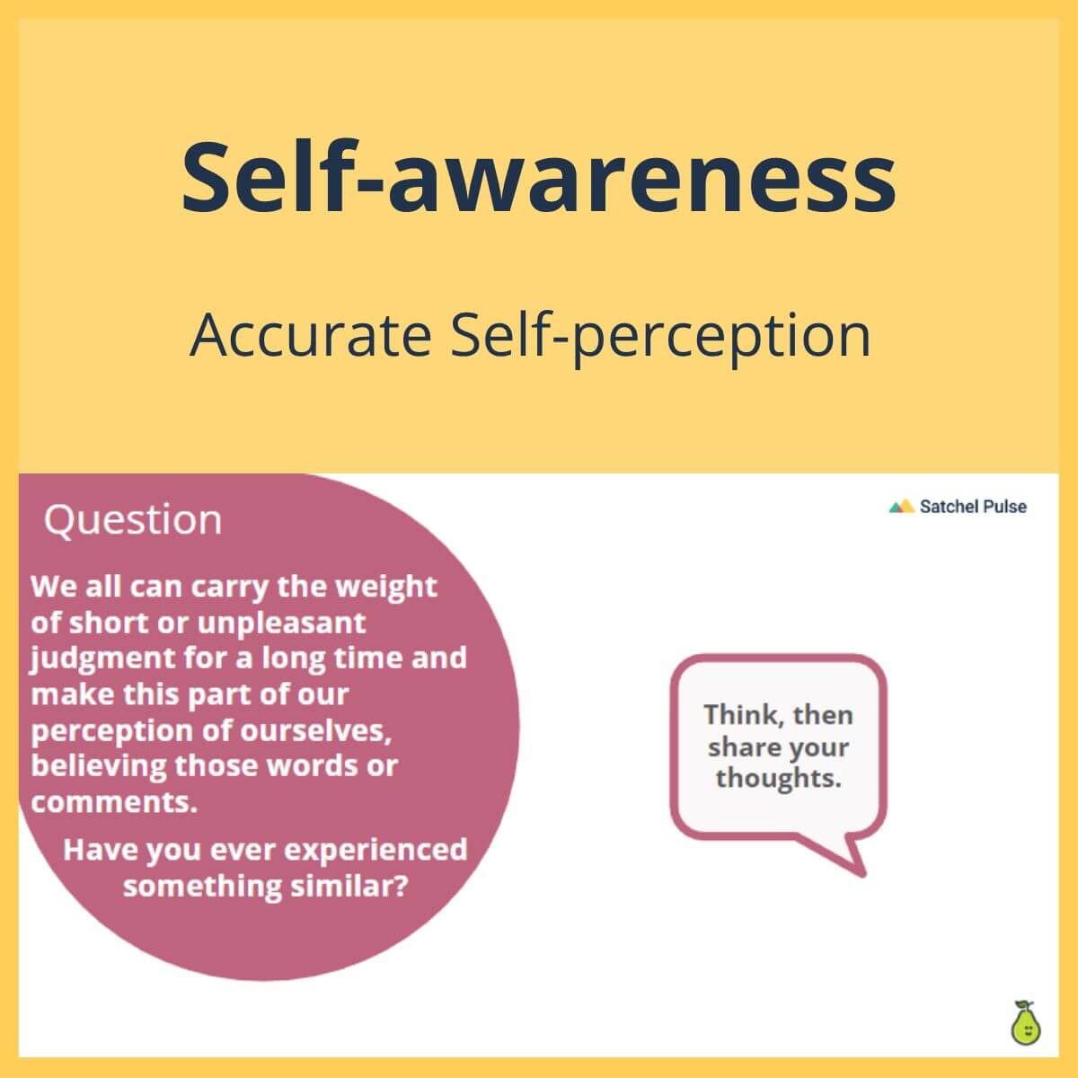 SEL Lesson focusing on Accurate Self-Perception to use in your classroom as one of your SEL activities for Self-Awareness