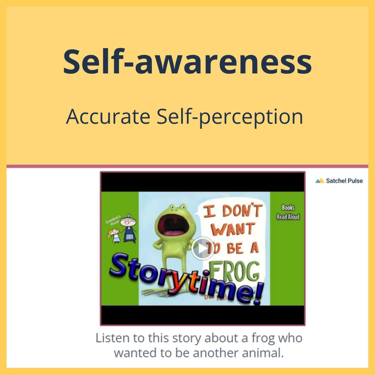 SEL Lesson focusing on Accurate Self-Perception to use in your classroom as one of your SEL activities for Self-Awareness