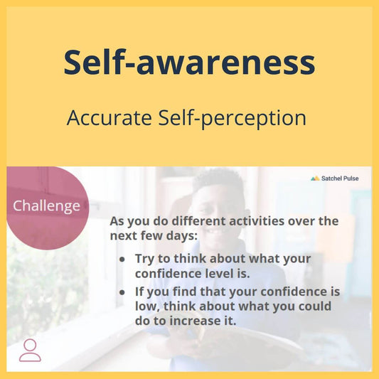 SEL Lesson focusing on Accurate Self-Perception to use in your classroom as one of your SEL activities for Self-Awareness