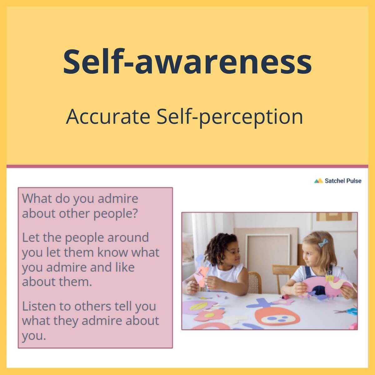 SEL Lesson focusing on Accurate Self-Perception to use in your classroom as one of your SEL activities for Self-Awareness