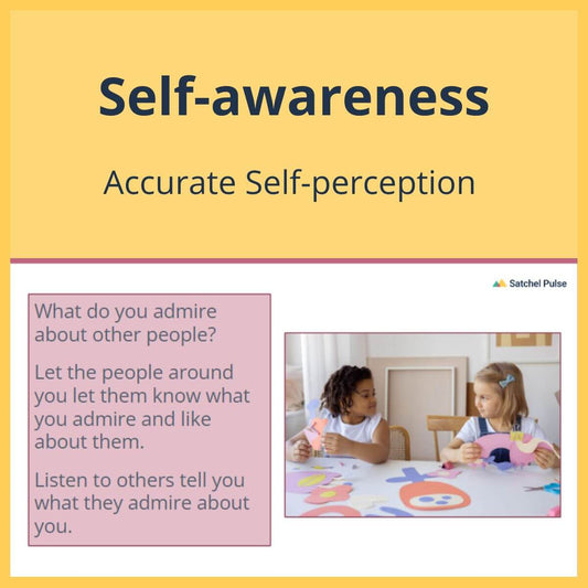 SEL Lesson focusing on Accurate Self-Perception to use in your classroom as one of your SEL activities for Self-Awareness