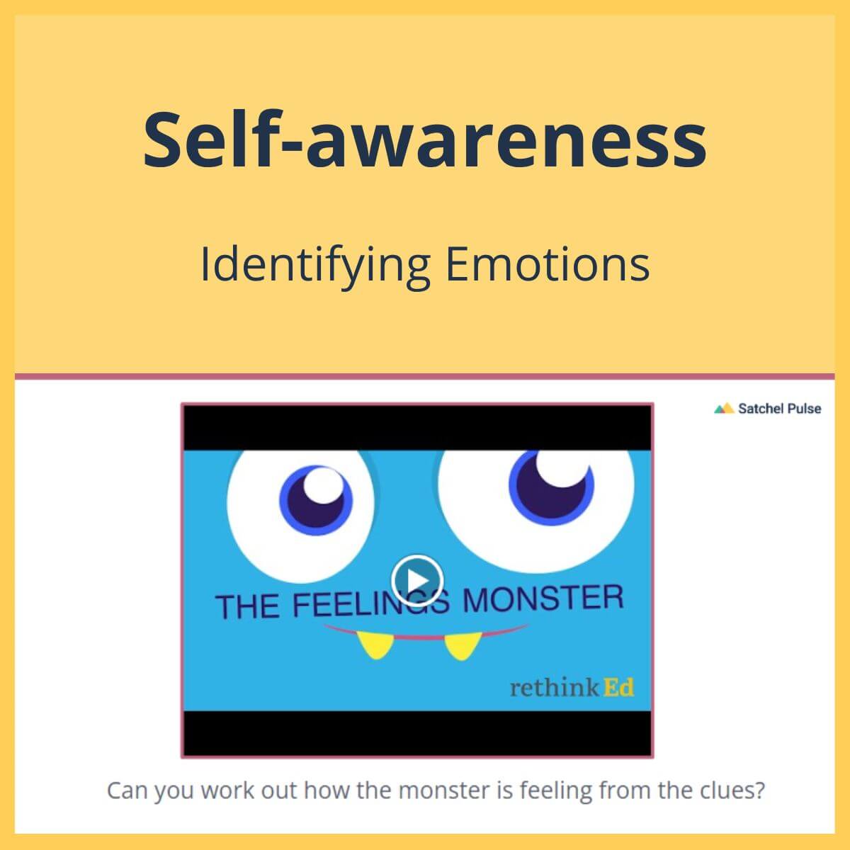 SEL Lesson focusing on Identifying Emotions to use in your classroom as one of your SEL activities for Self-Awareness