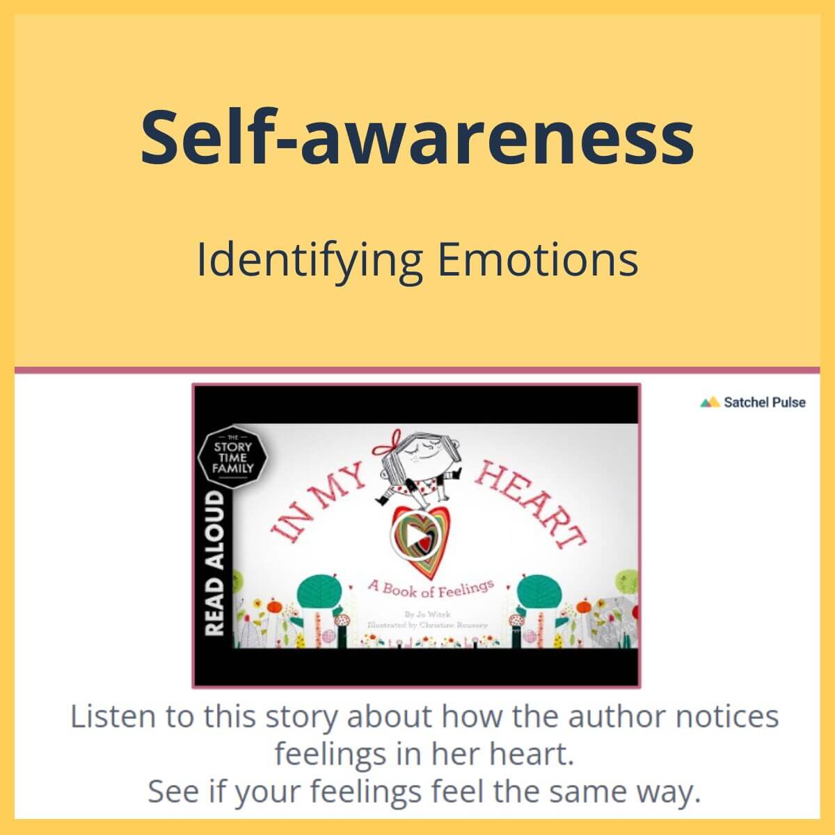 SEL Lesson focusing on Identifying Emotions to use in your classroom as one of your SEL activities for Self-Awareness