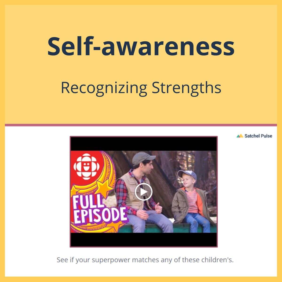 SEL Lesson focusing on Recognizing Strengths to use in your classroom as one of your SEL activities for Self-Awareness