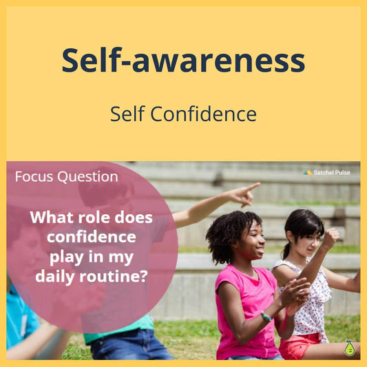 SEL Lesson focusing on Self-Confidence to use in your classroom as one of your SEL activities for Self-Awareness