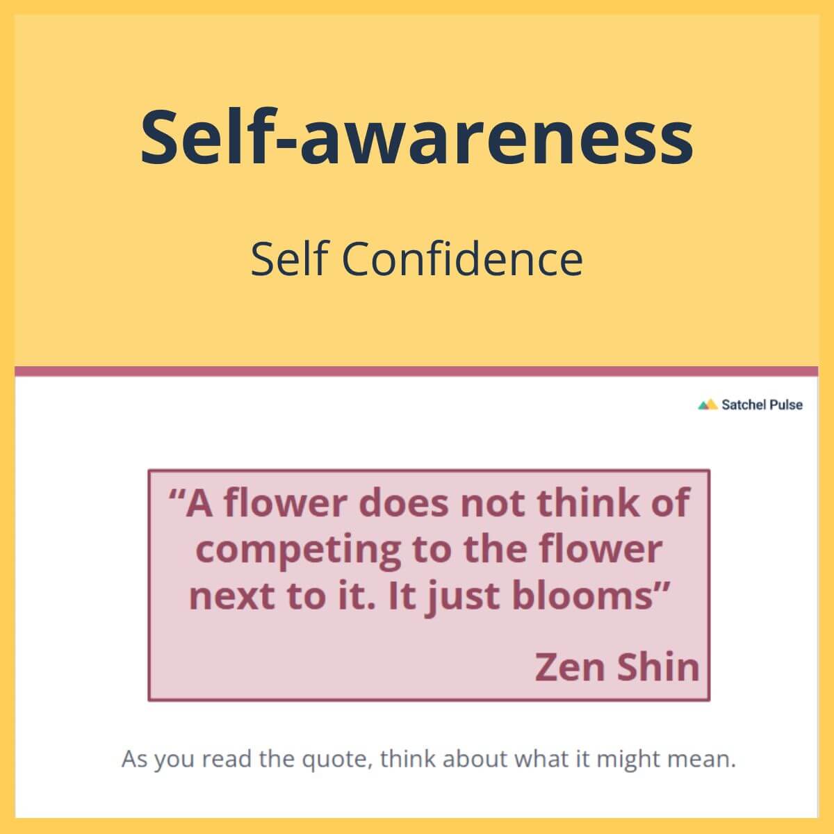 SEL Lesson focusing on Self-Confidence to use in your classroom as one of your SEL activities for Self-Awareness