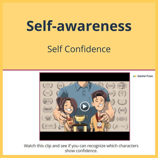 SEL Lesson focusing on Self-Confidence to use in your classroom as one of your SEL activities for Self-Awareness