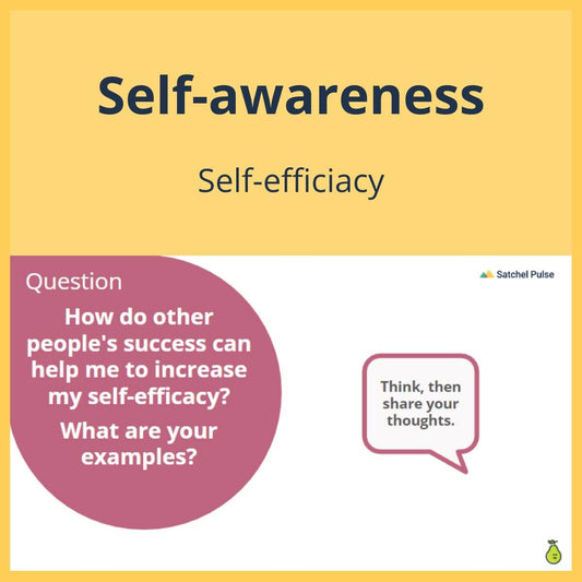 SEL Lesson focusing on Self-Efficacy to use in your classroom as one of your SEL activities for Self-Awareness