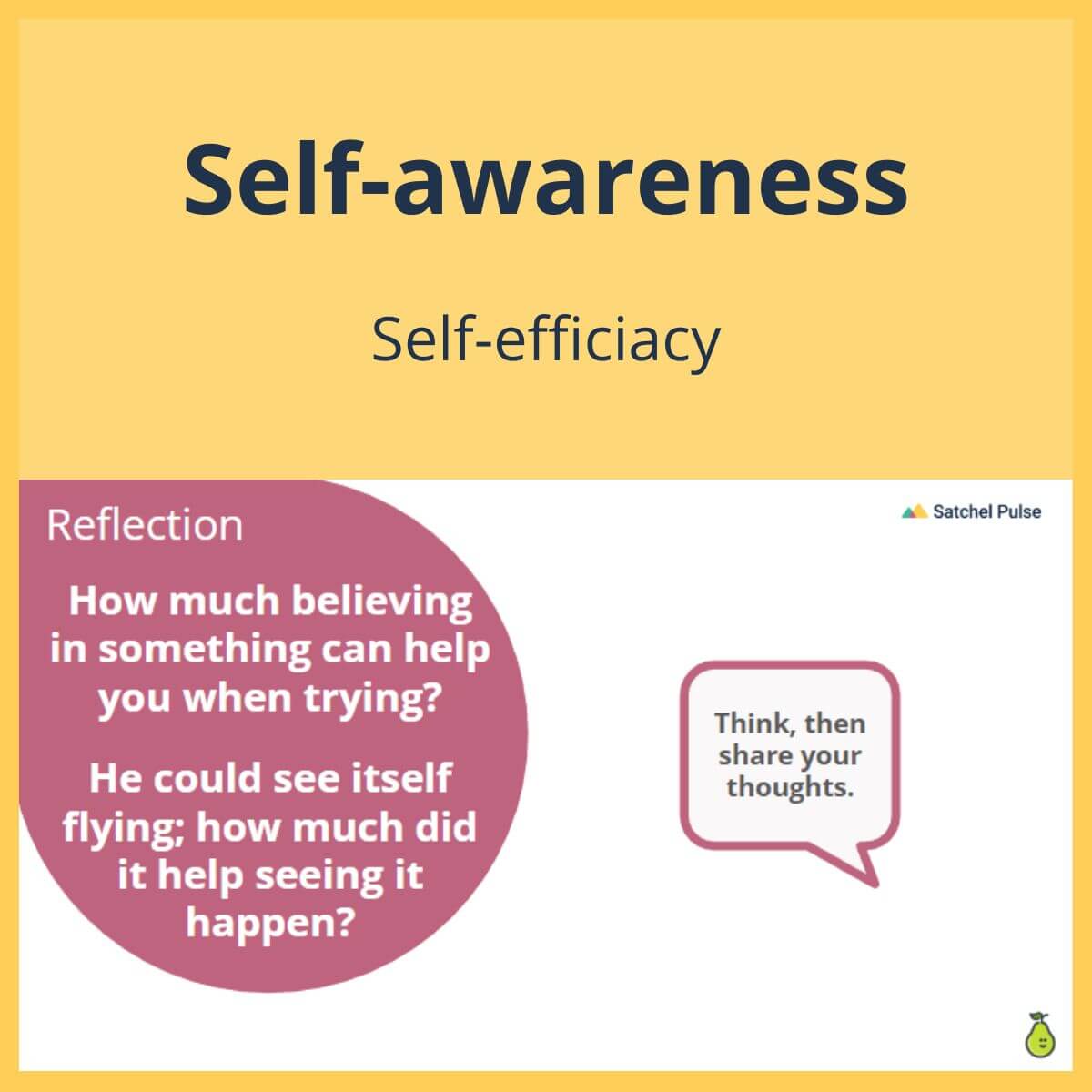 SEL Lesson focusing on Self-Efficacy to use in your classroom as one of your SEL activities for Self-Awareness