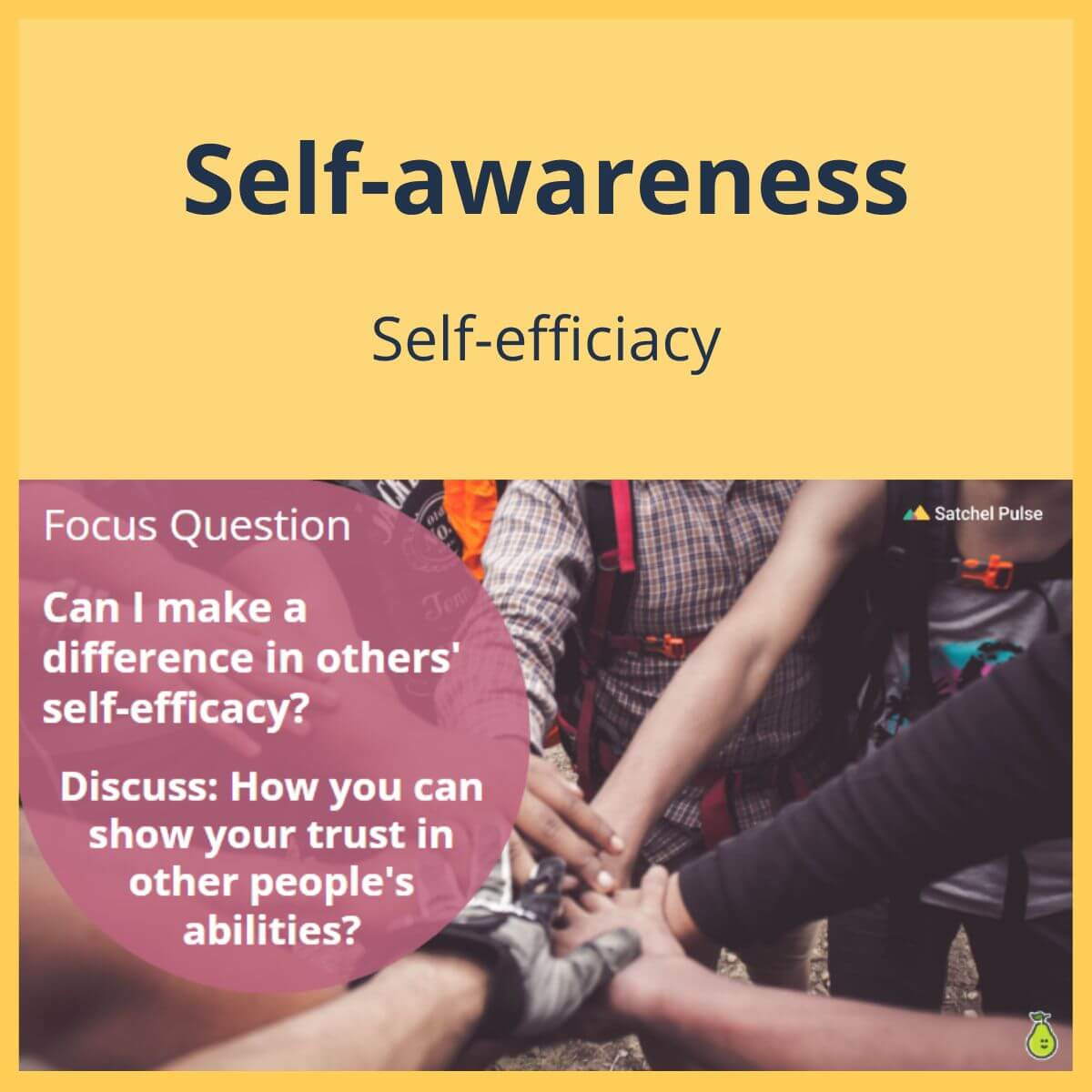 SEL Lesson focusing on Self-Efficacy to use in your classroom as one of your SEL activities for Self-Awareness