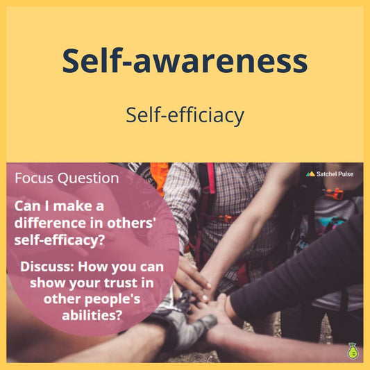 SEL Lesson focusing on Self-Efficacy to use in your classroom as one of your SEL activities for Self-Awareness