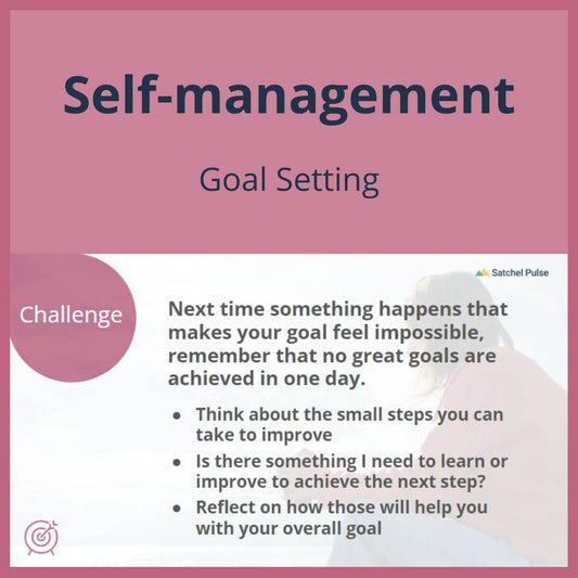SEL Lesson focusing on Goal Setting to use in your classroom as one of your SEL activities for Self-Management