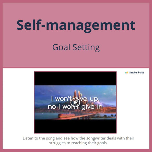 SEL Lesson focusing on Goal Setting to use in your classroom as one of your SEL activities for Self-Management