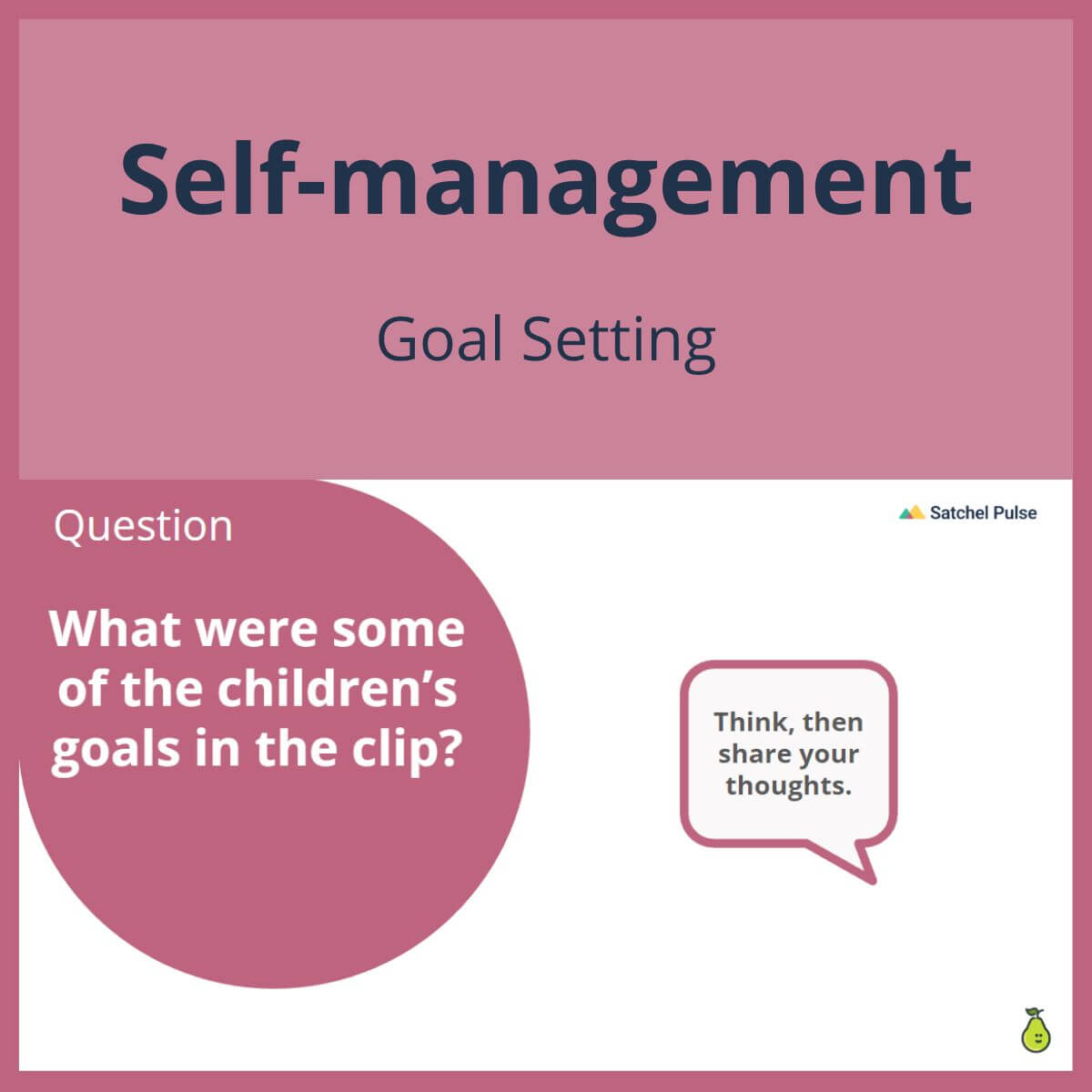 SEL Lesson focusing on Goal Setting to use in your classroom as one of your SEL activities for Self-Management