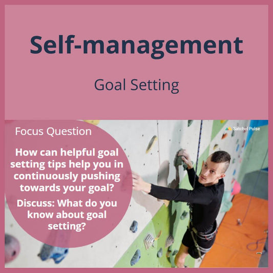 SEL Lesson focusing on Goal Setting to use in your classroom as one of your SEL activities for Self-Management