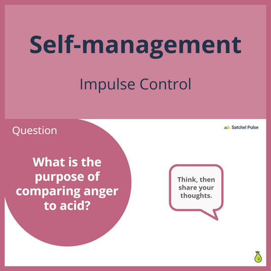SEL Lesson focusing on Impulse Control to use in your classroom as one of your SEL activities for Self-Management