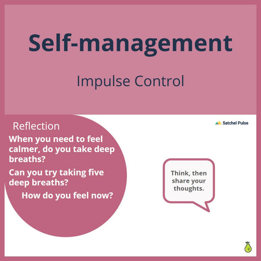 SEL Lesson focusing on Impulse Control to use in your classroom as one of your SEL activities for Self-Management