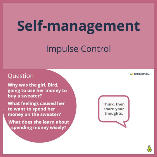 SEL Lesson focusing on Impulse Control to use in your classroom as one of your SEL activities for Self-Management