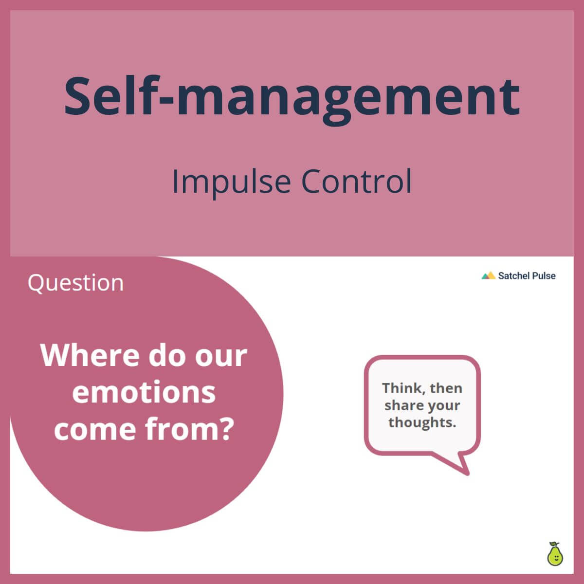 SEL Lesson focusing on Impulse Control to use in your classroom as one of your SEL activities for Self-Management