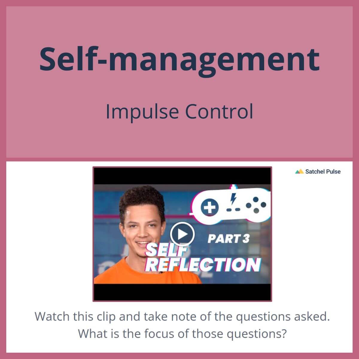 SEL Lesson focusing on Impulse Control to use in your classroom as one of your SEL activities for Self-Management