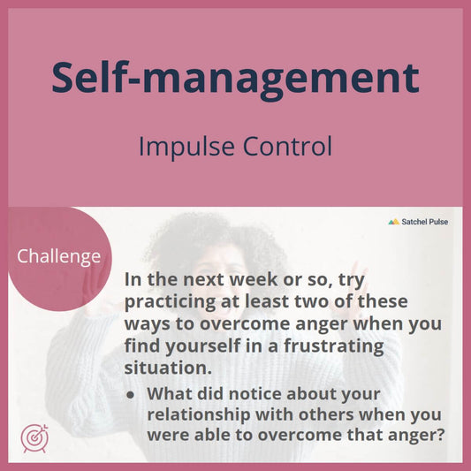 SEL Lesson focusing on Impulse Control to use in your classroom as one of your SEL activities for Self-Management