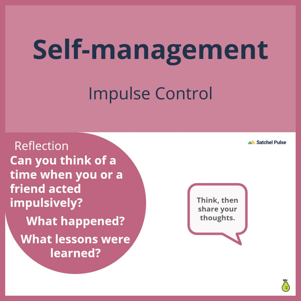 SEL Lesson focusing on Impulse Control to use in your classroom as one of your SEL activities for Self-Management