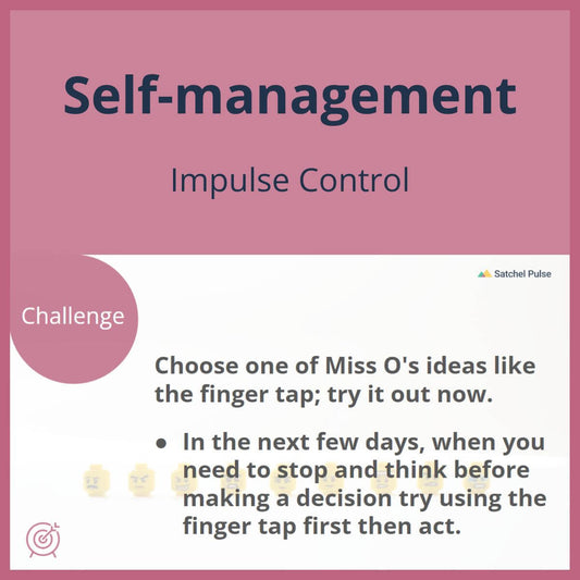SEL Lesson focusing on Impulse Control to use in your classroom as one of your SEL activities for Self-Management