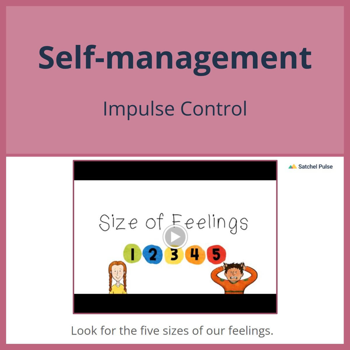 SEL Lesson focusing on Impulse Control to use in your classroom as one of your SEL activities for Self-Management