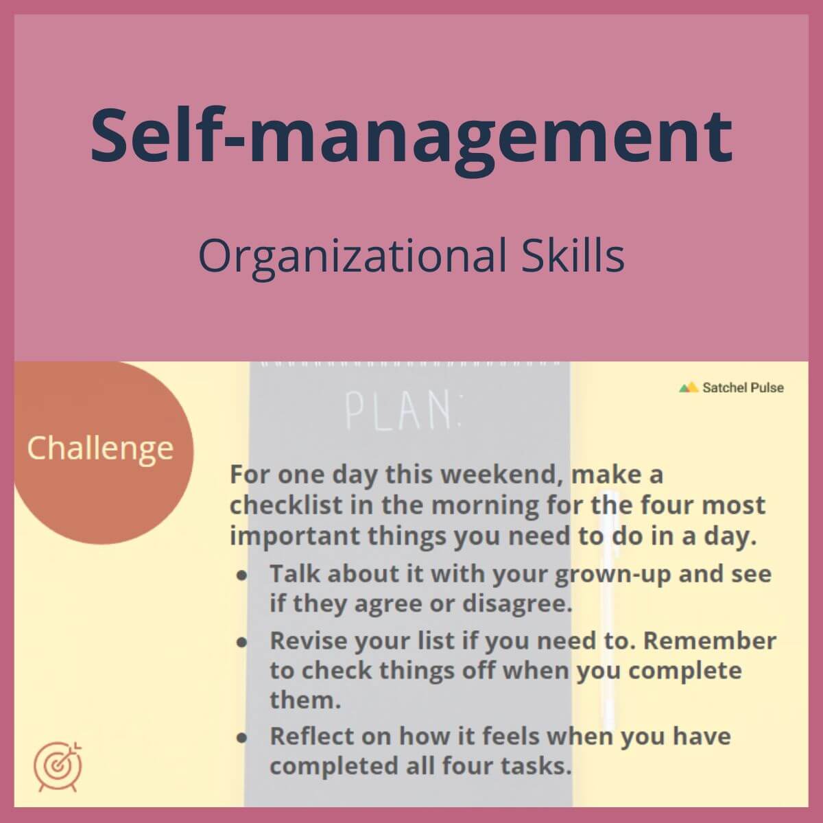 SEL Lesson focusing on Organizational Skills to use in your classroom as one of your SEL activities for Self-Management