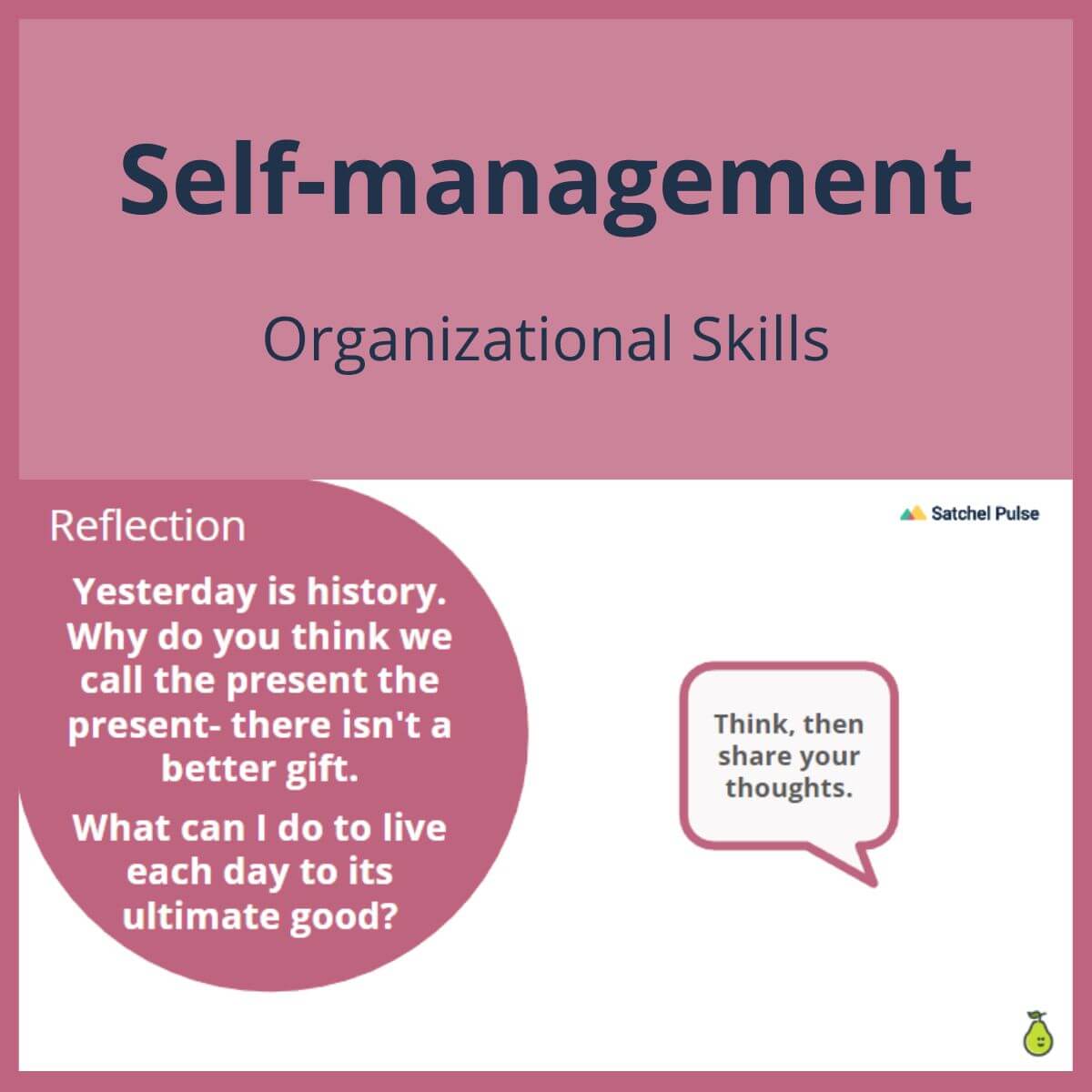 SEL Lesson focusing on Organizational Skills to use in your classroom as one of your SEL activities for Self-Management