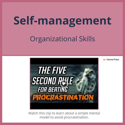 SEL Lesson focusing on Organizational Skills to use in your classroom as one of your SEL activities for Self-Management