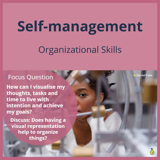 SEL Lesson focusing on Organizational Skills to use in your classroom as one of your SEL activities for Self-Management
