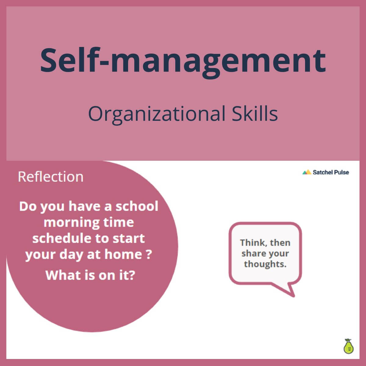 SEL Lesson focusing on Organizational Skills to use in your classroom as one of your SEL activities for Self-Management