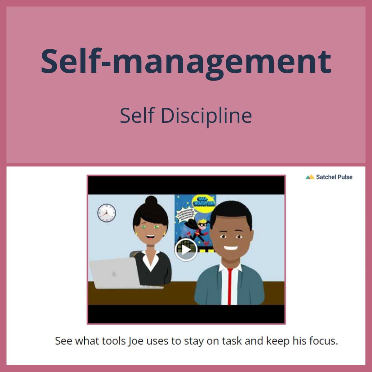 SEL Lesson focusing on Self-Discipline to use in your classroom as one of your SEL activities for Self-Management