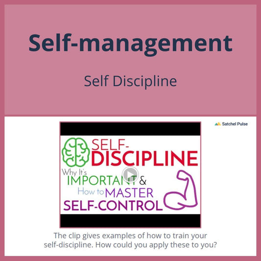 SEL Lesson focusing on Self-Discipline to use in your classroom as one of your SEL activities for Self-Management